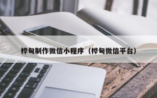 大庆桦甸制作微信小程序（桦甸微信平台）
